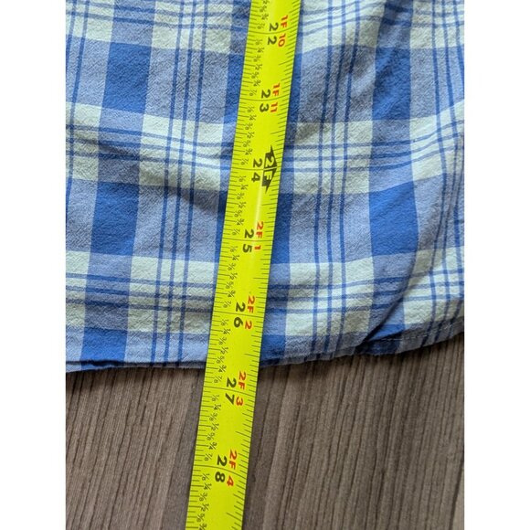 Talbots Womens Blue & Green Plaid Button-Down Long Sleeve Shirt Size L - Picture 6 of 7